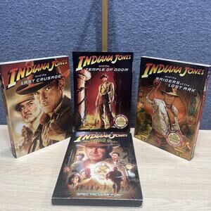 Indiana Jones Series DVD ~ Raiders~Temple~Crusade~Kingdom ~ Lot of 4 1981~2008
